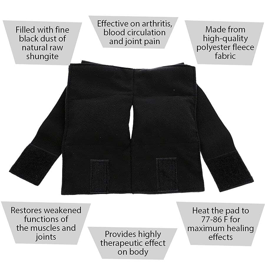 Shungite Multi-Purpose Elbow Pad (Size 20x18 Cm) -Black Colour