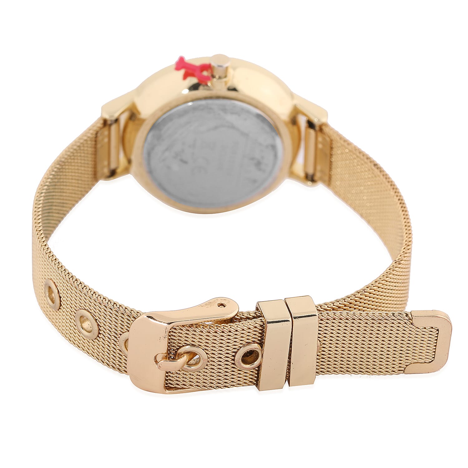 DIAMOND & CO LONDON - Diamond Studded Watch with Mesh Style Strap - Gold Tone