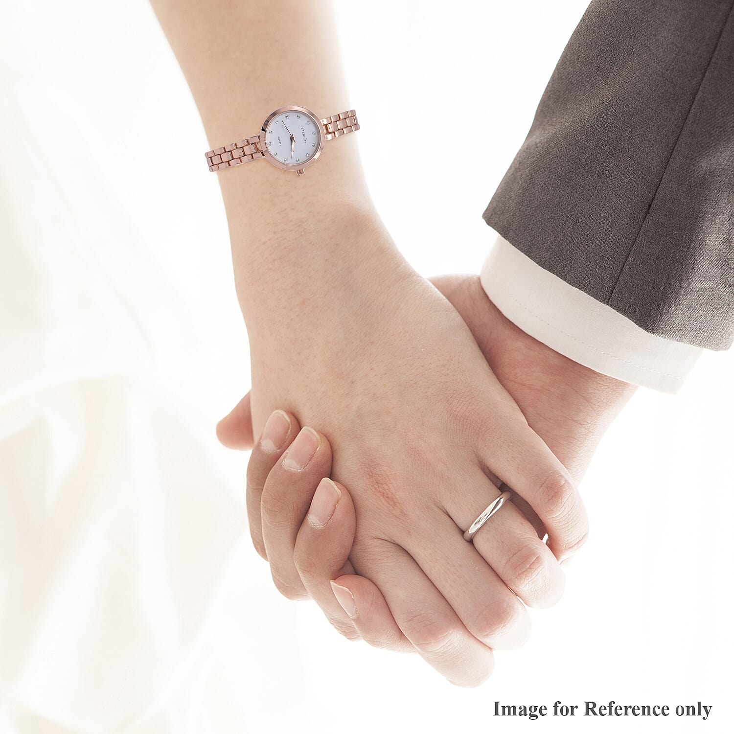 ETERNITY  Studded Ladies Watch in Rose Gold Tone