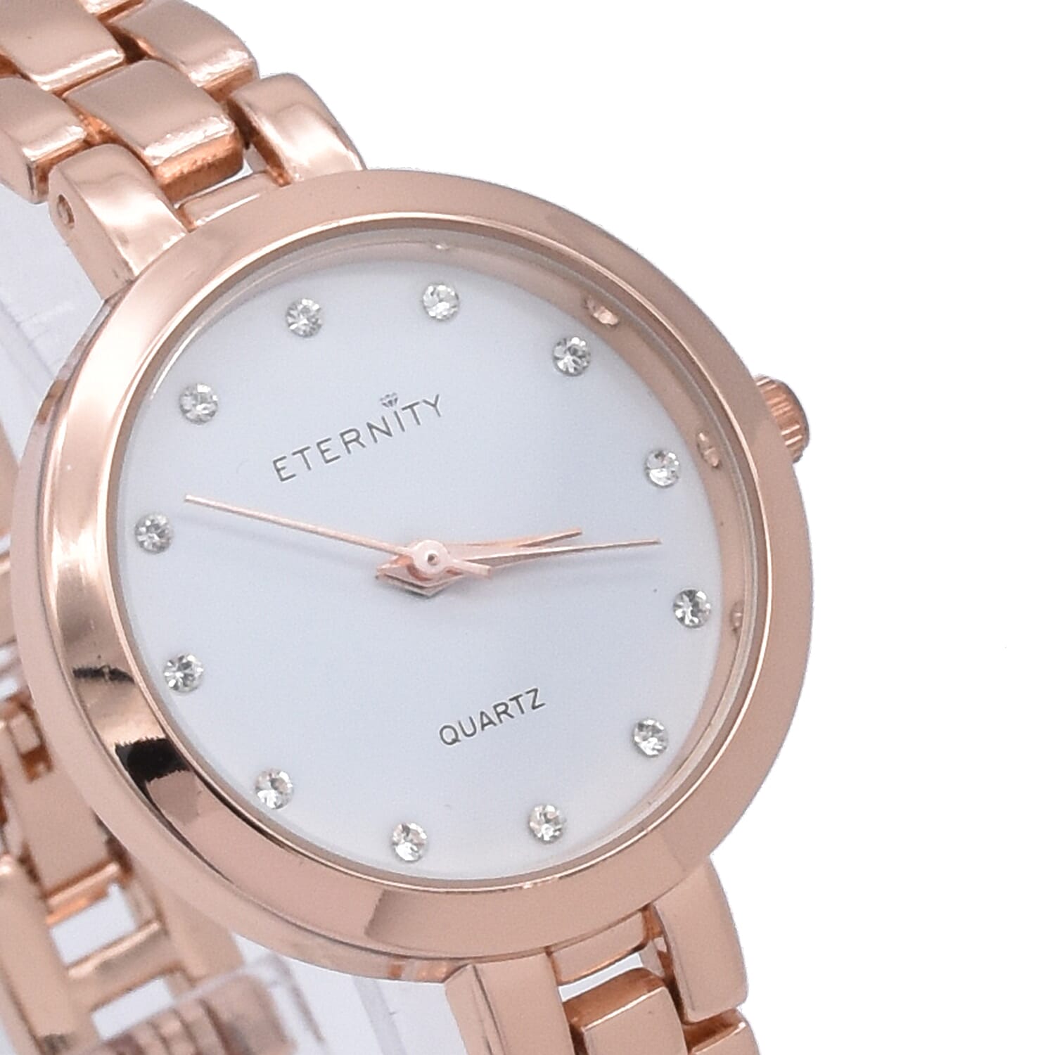 ETERNITY  Studded Ladies Watch in Rose Gold Tone