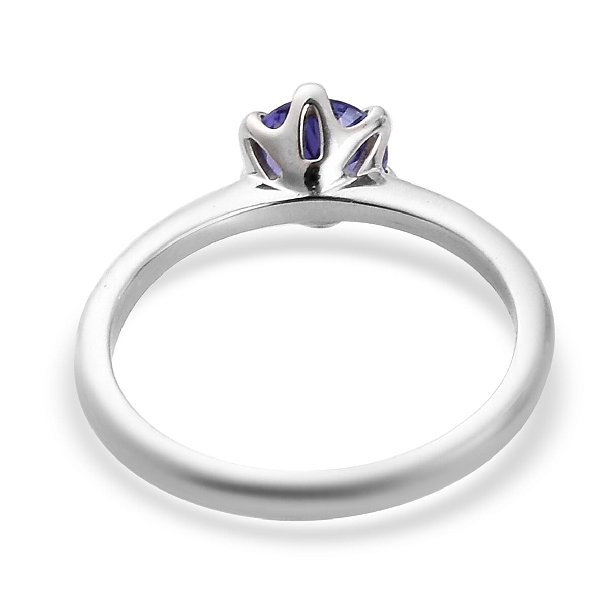 RHAPSODY 950 Platinum AAAA Tanzanite (Rnd) Solitaire Ring 1.00 Ct.