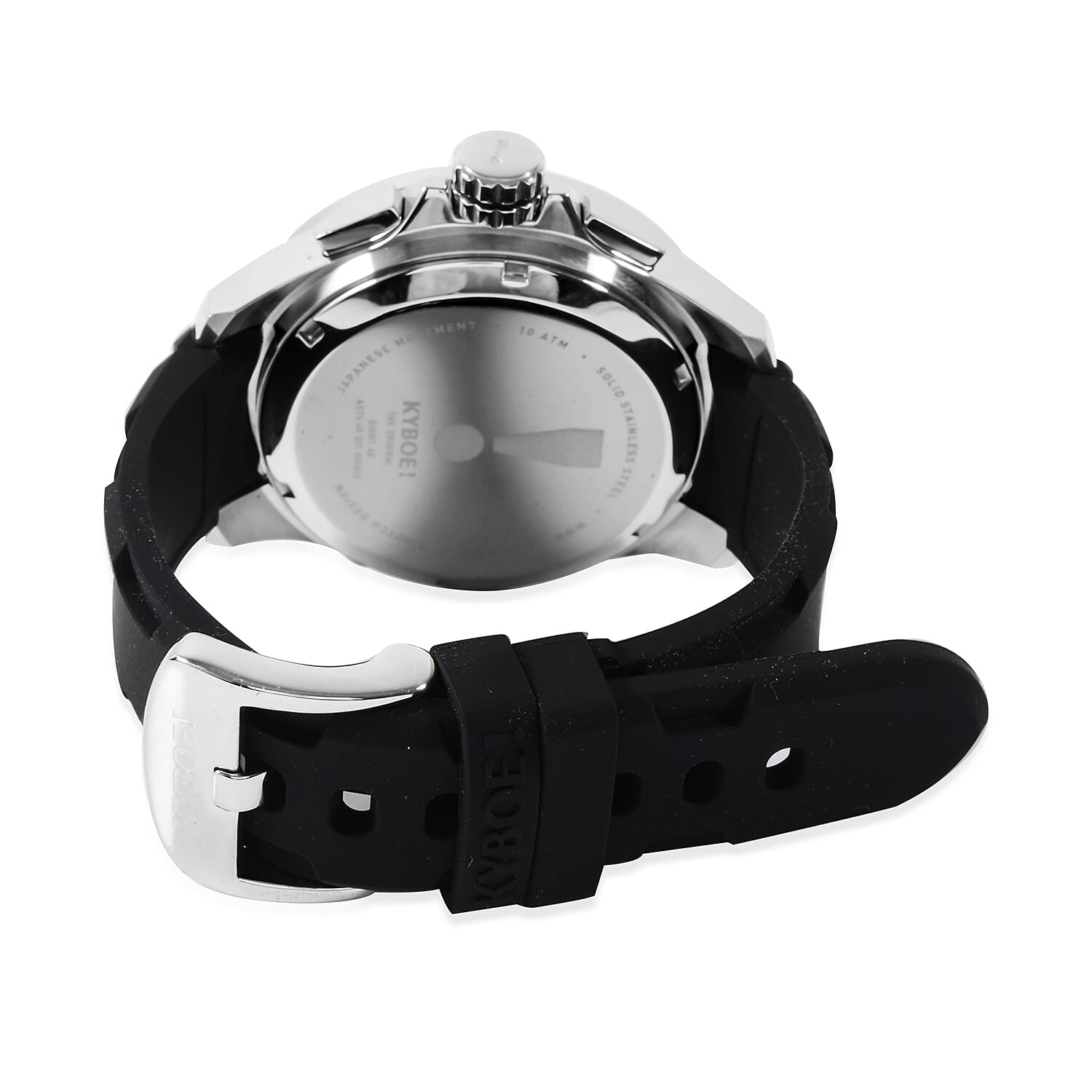 KYBOE Alpha Collection - Steel Noir 48MM LED Watch- 100M Water Resistance