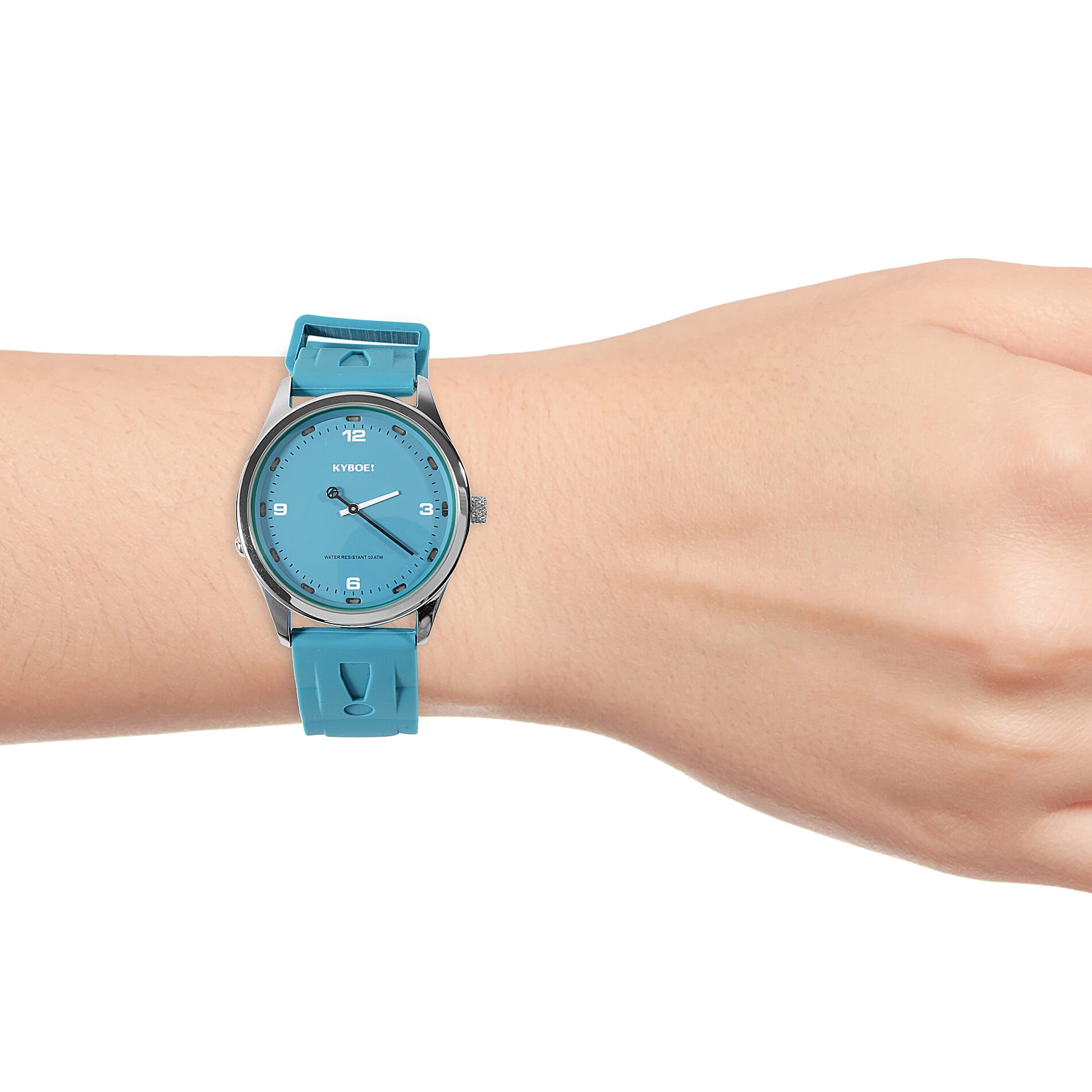 KYBOE Evolve Collection - Tile Blue Slimline 41MM LED Watch- 100M Water Resistance