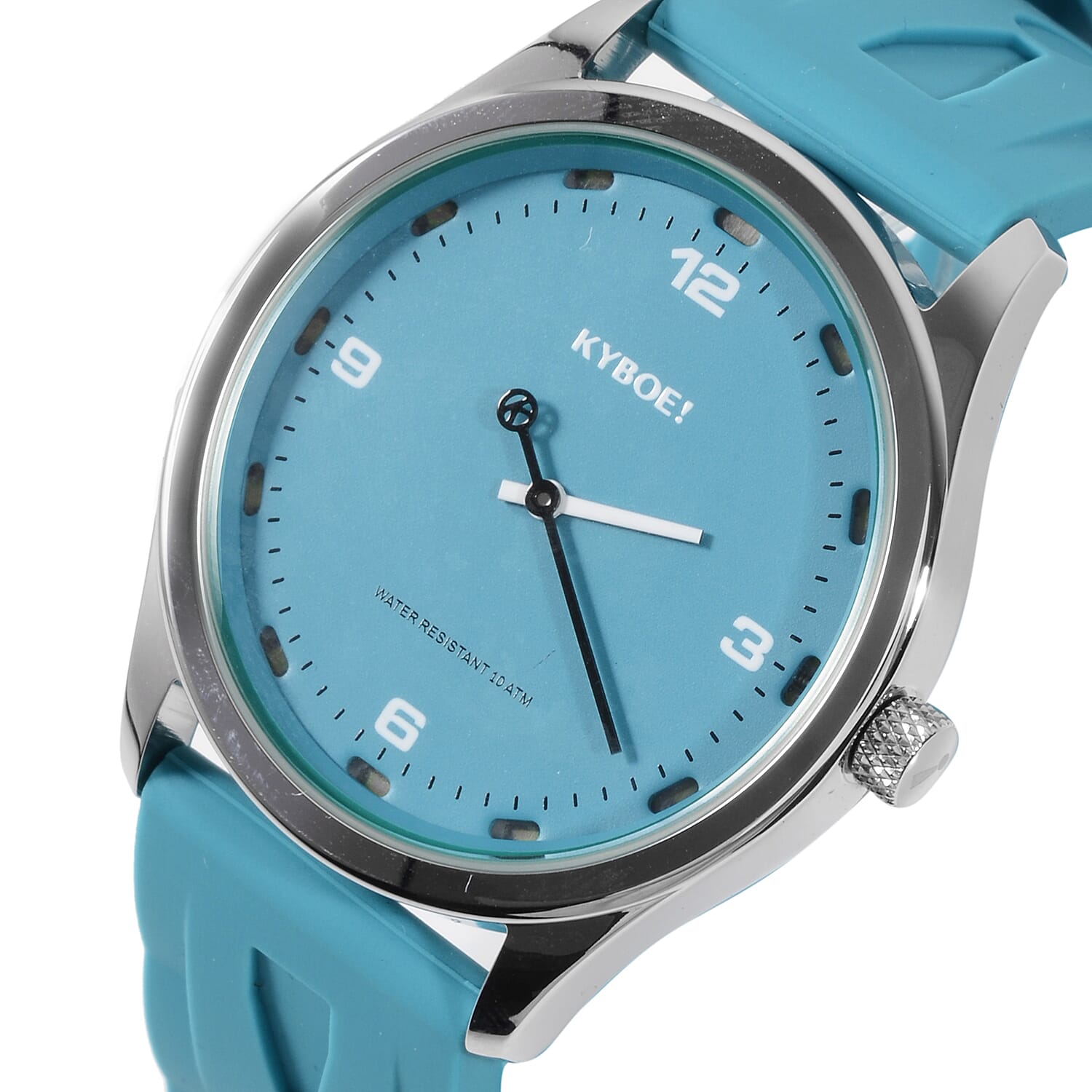 KYBOE Evolve Collection - Tile Blue Slimline 41MM LED Watch- 100M Water Resistance