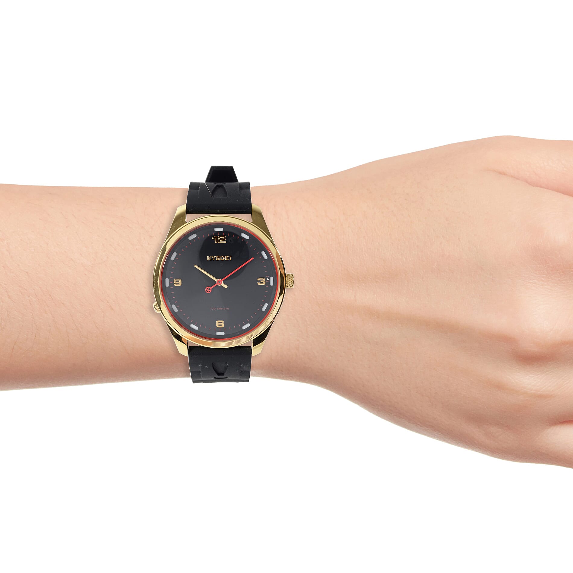 KYBOE Evolve Collection Slim 100M Water Resistant Watch - Black and Gold Tone