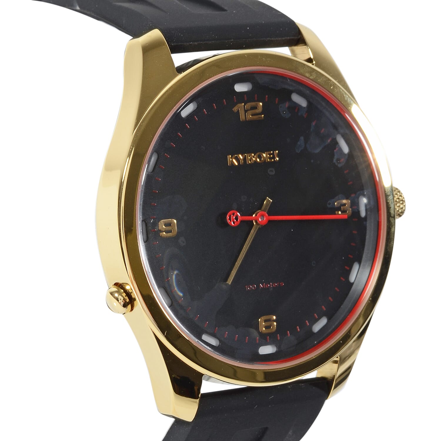 KYBOE Evolve Collection Slim 100M Water Resistant Watch - Black and Gold Tone