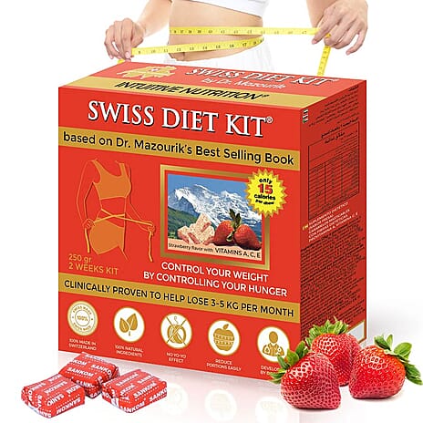 SWISS DIET KIT - Strawberry Flavour Dietary Candies Refill Pack (250g)