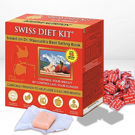 SWISS DIET KIT - Strawberry Flavour Dietary Candies Refill Pack (250g)