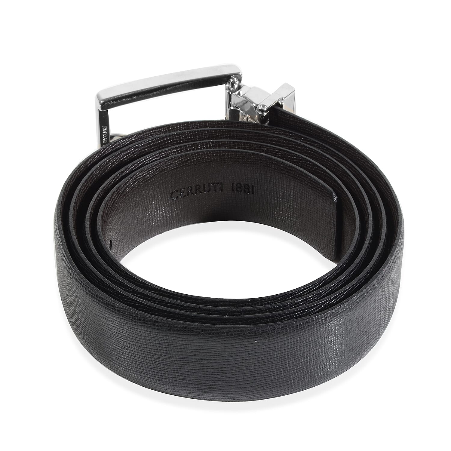 CERRUTI 1881 Double Buckle Leather Belt