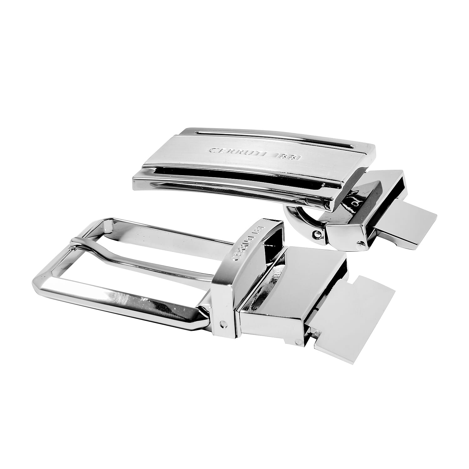 CERRUTI 1881 Leather Belt With Two Buckles