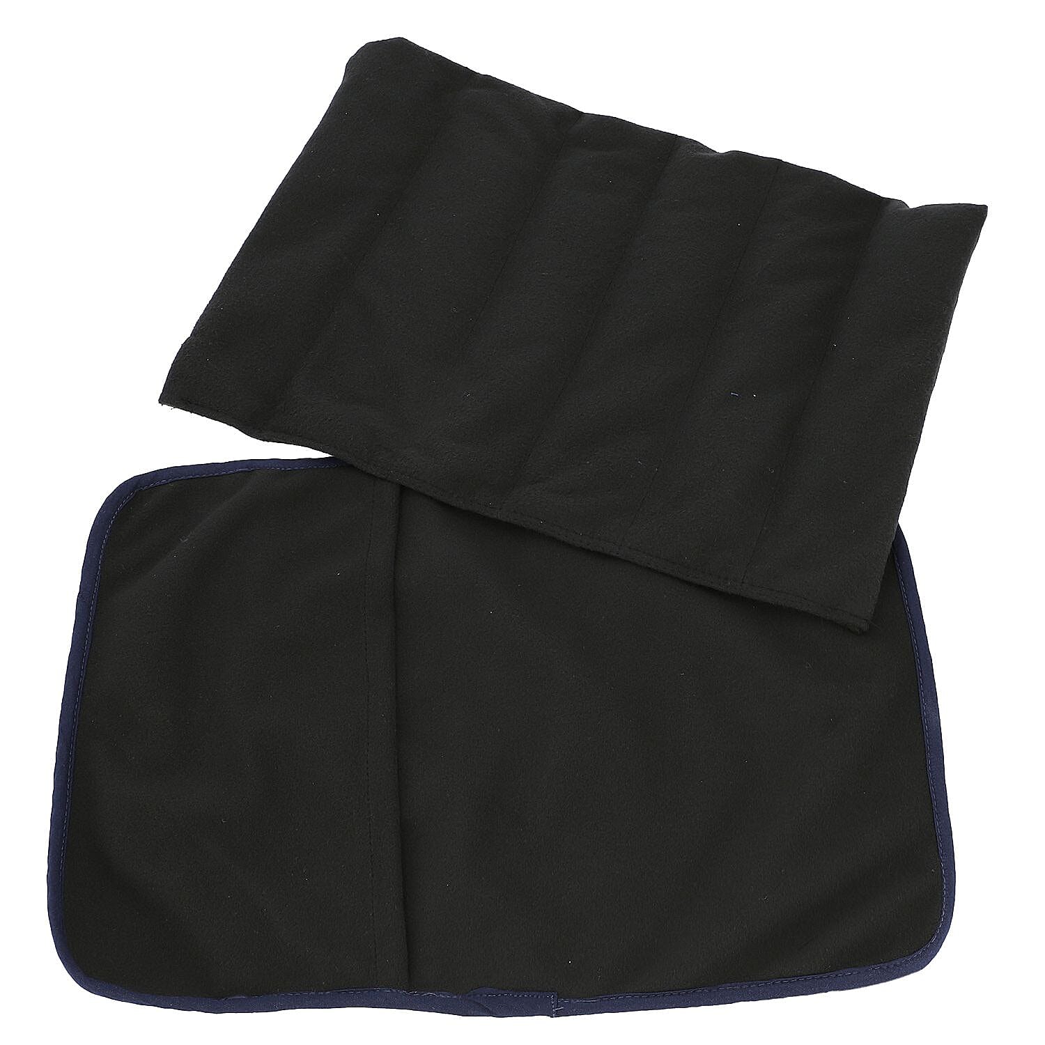 Shungite Mat with Cover (Size 12.7x10 inch) weight - 1.01 lbs - Black