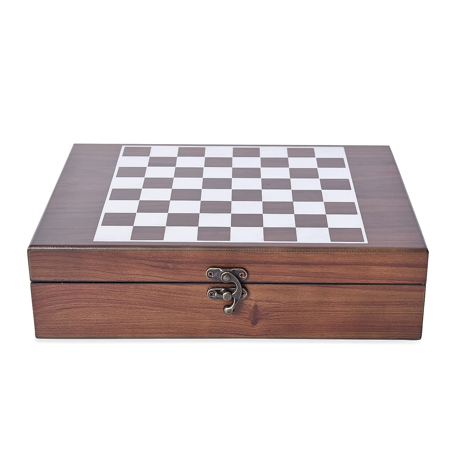 Games Set in Folding Checkerboard Box (includes 32 Chess Pieces, 90 Number Tiles and Tickets)