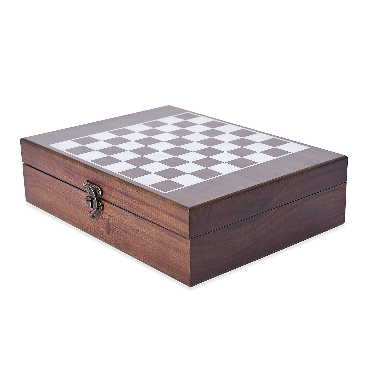 Games Set in Folding Checkerboard Box (includes 32 Chess Pieces, 90 Number Tiles and Tickets)