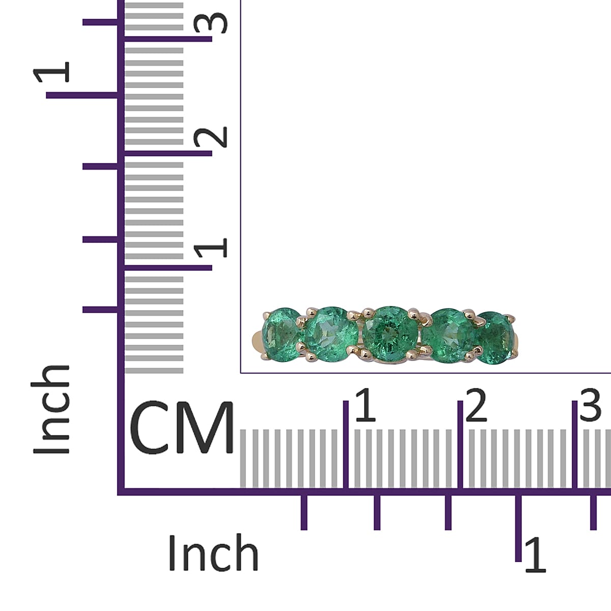 Tucson Special Buy - 9K Yellow Gold AAA Zambian Emerald (Rnd), Diamond Ring 1.28 Ct.
