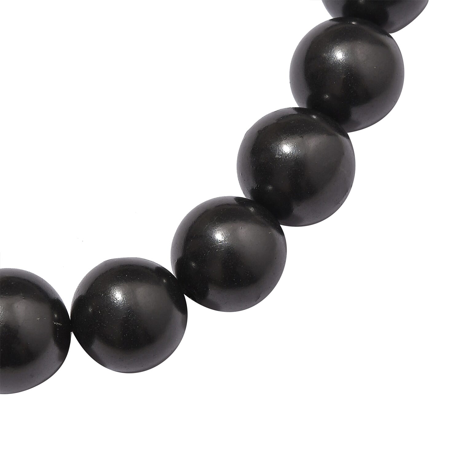 TJC Largest Ever Size -Shungite (Rnd 16mm) Necklace (Size 18) with Magnetic Lock in Sterling Silver 650.00 Ct.