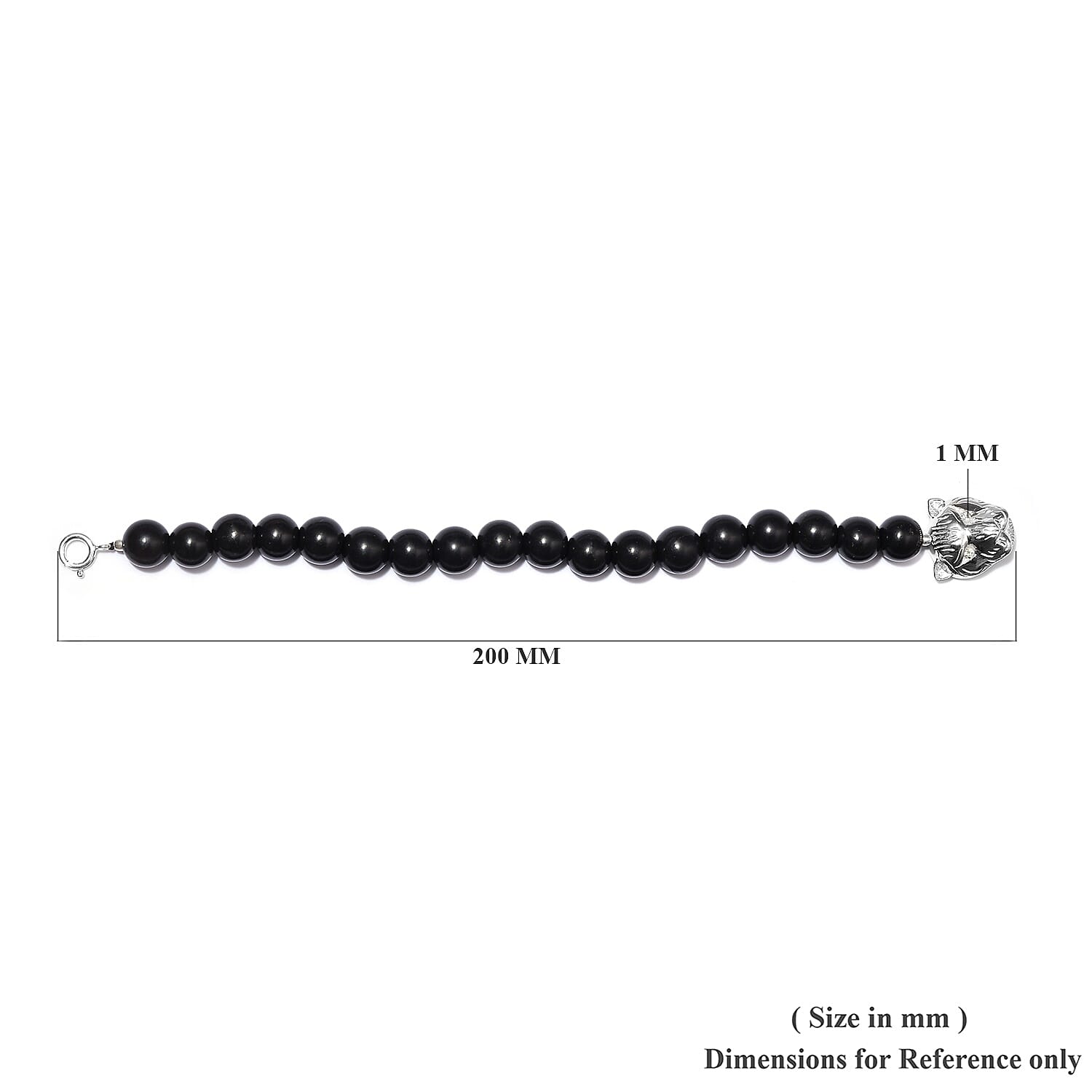 Shungite (Rnd), Tsavorite Garnet Leopard Head Bracelet (Size 7.5) in Platinum Overlay Sterling Silver 107.00 Ct.