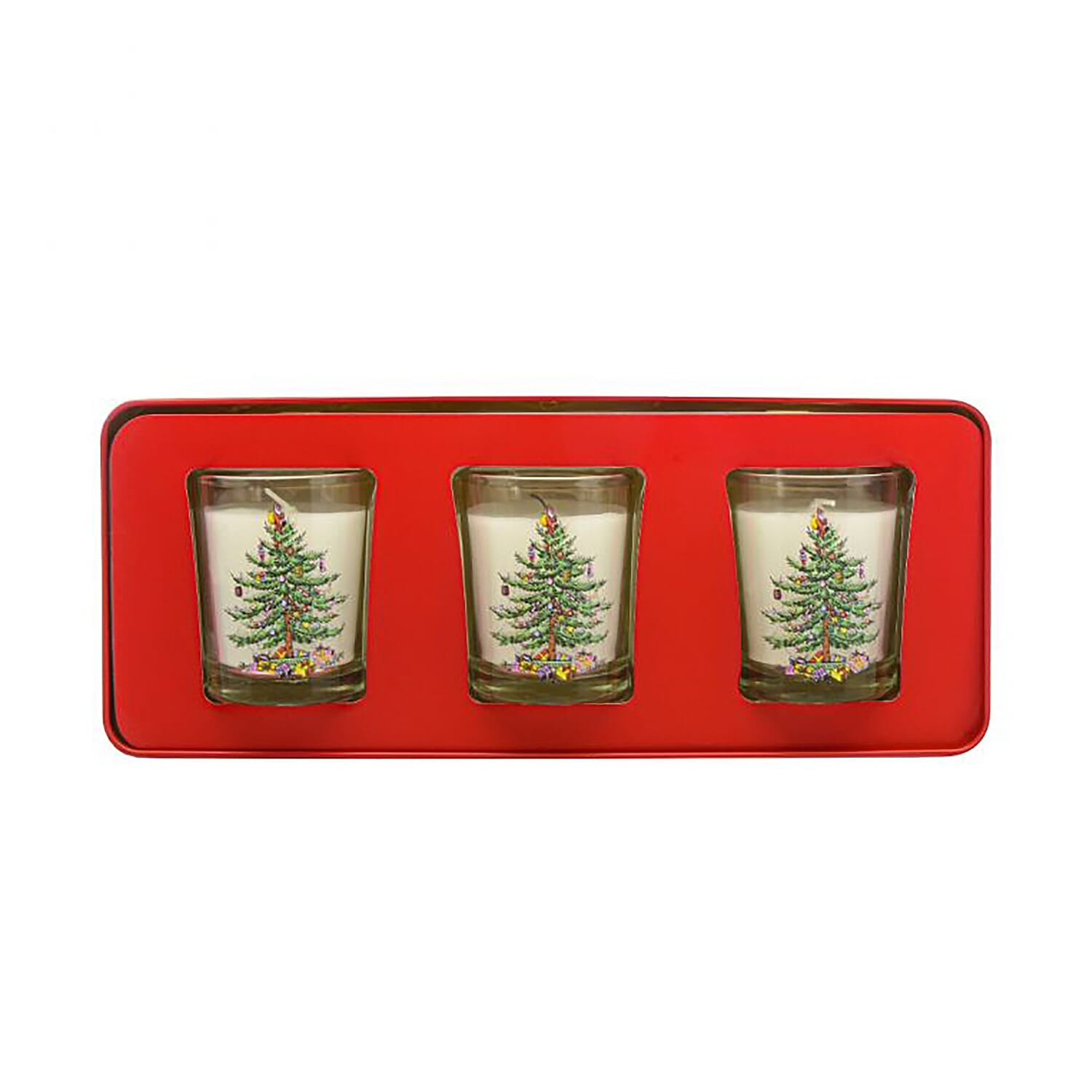 Wax Lyrical: Christmas Tree Votive Candles in Gift Set Tin (3 Candles)