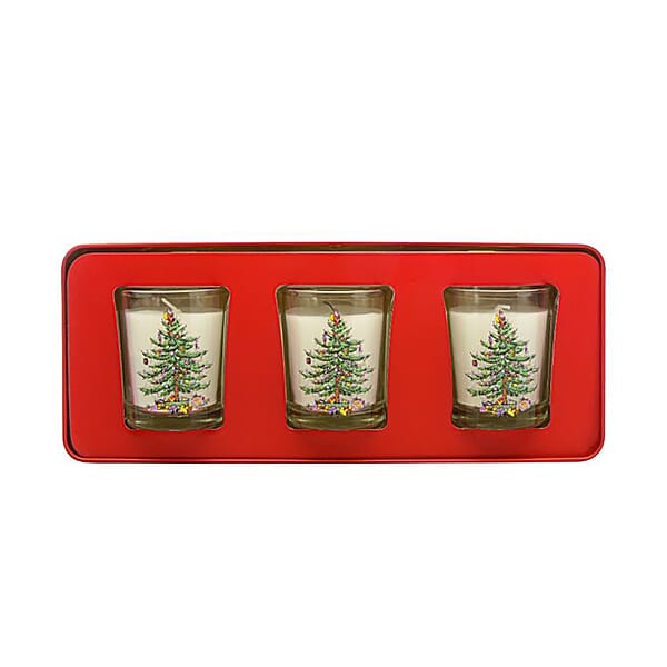 Wax Lyrical Christmas Tree Votive Candles in Gift Set Tin 3531357 TJC