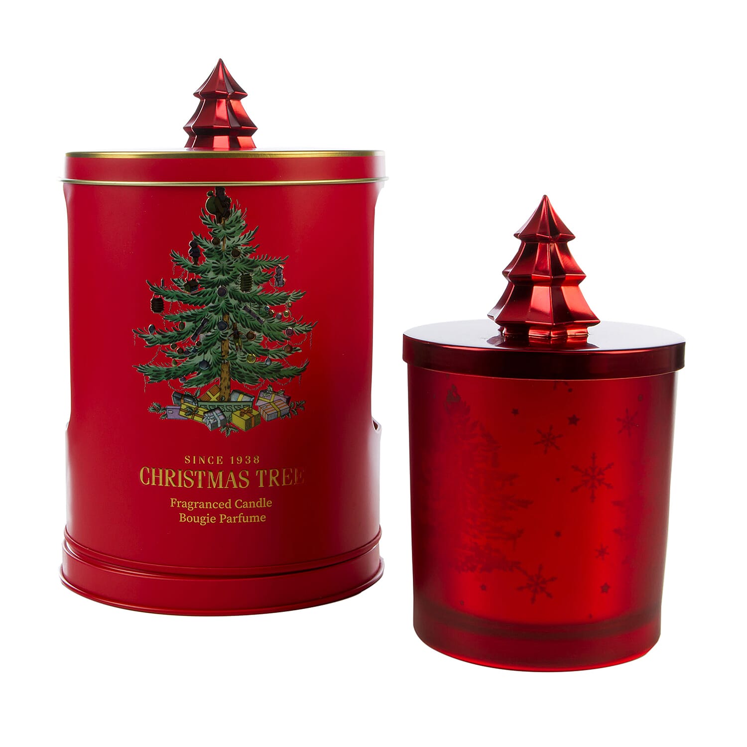 Wax Lyrical: Christmas Tree Wax Candle in Musical Tin