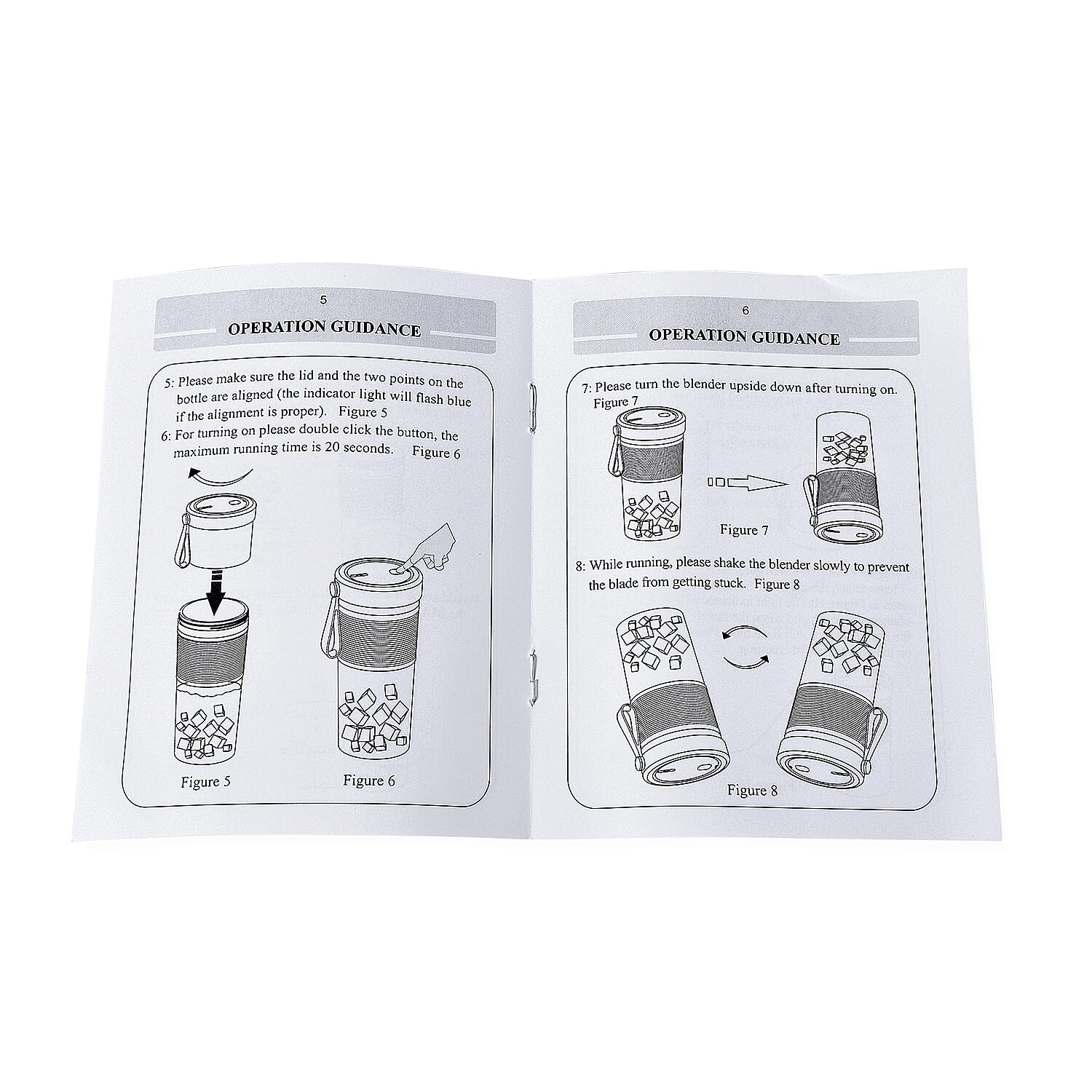 Rechargeable and Portable 350 ml Juicer Blender with Three Blades - Navy