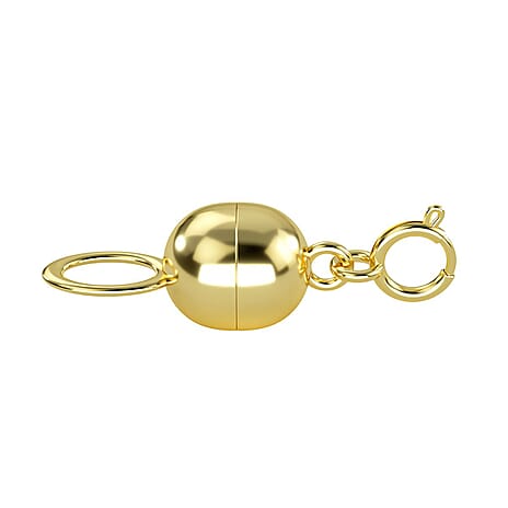 9K Yellow Gold Magnetic Lock with Spring Ring Clasp