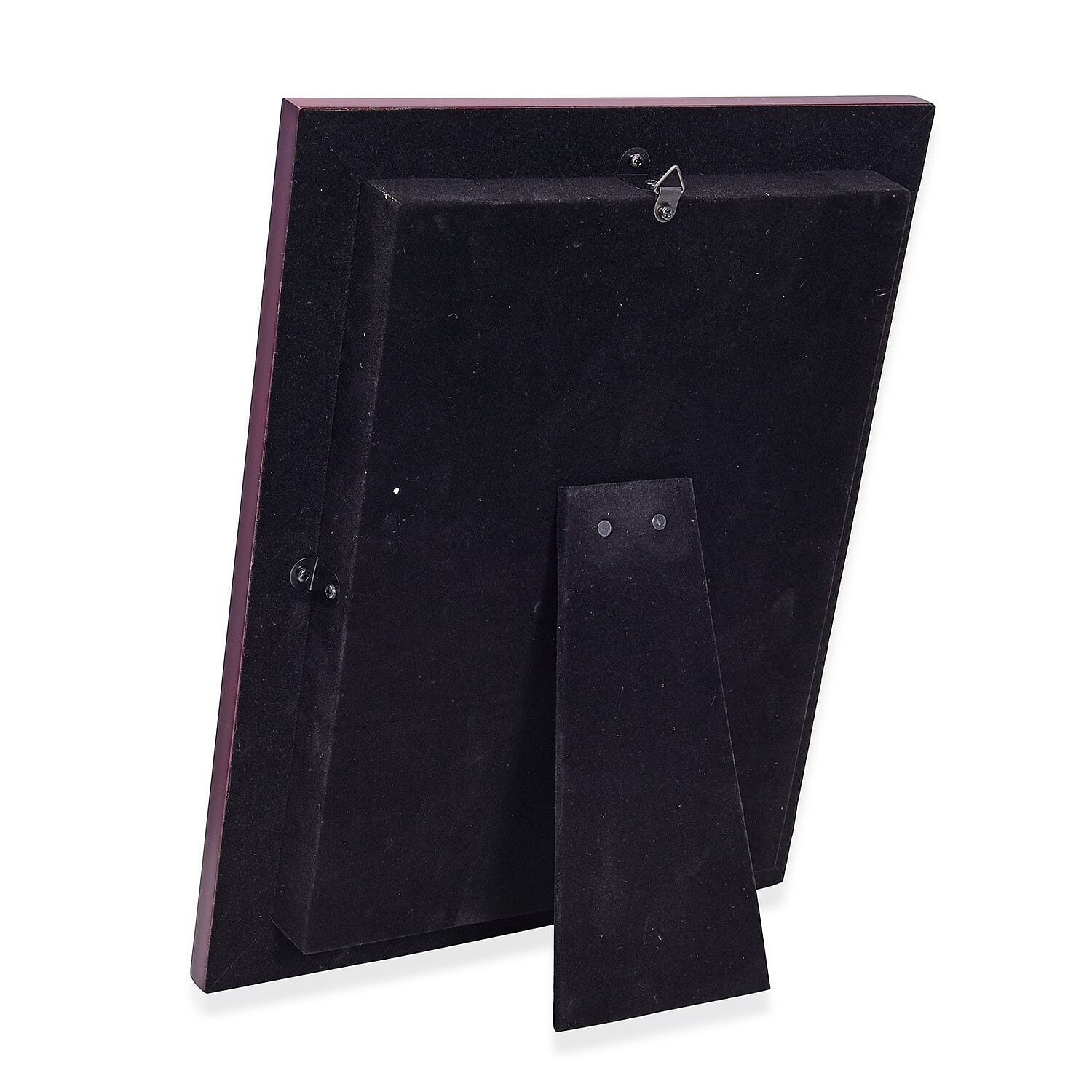 Home Decor - 24K Gold Plated Horse Wooden Frame (Size 27x34 Cm)