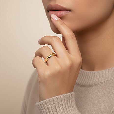 18K Vermeil Yellow Gold Plated in Sterling Silver Band Ring.