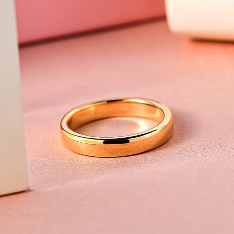 18K Vermeil Yellow Gold Plated in Sterling Silver Band Ring.