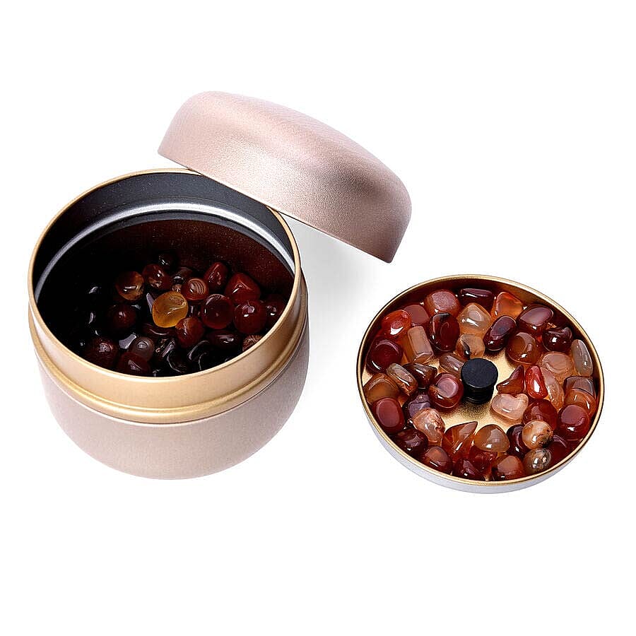 The 5th Season - English Pear & Freesia - Scented Red Agate Gems in Gift Box with Fragrance Oil