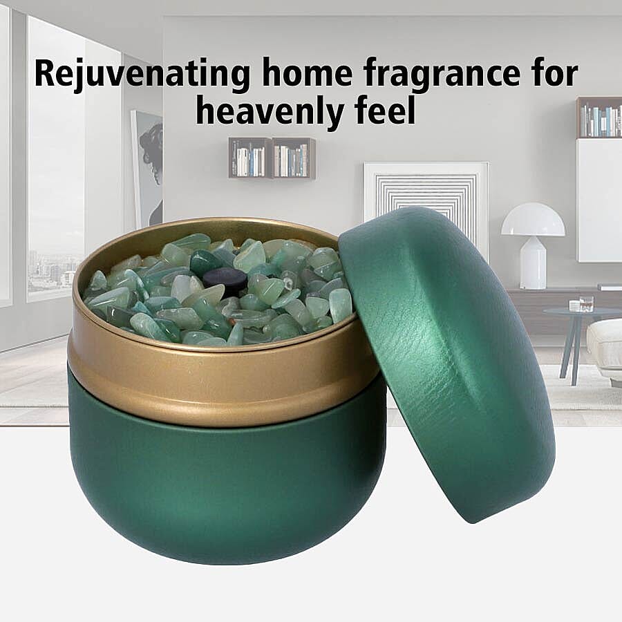 The 5th Season - Pure Jasmine -  Scented Green Jade in Gift Box with Essential Oil