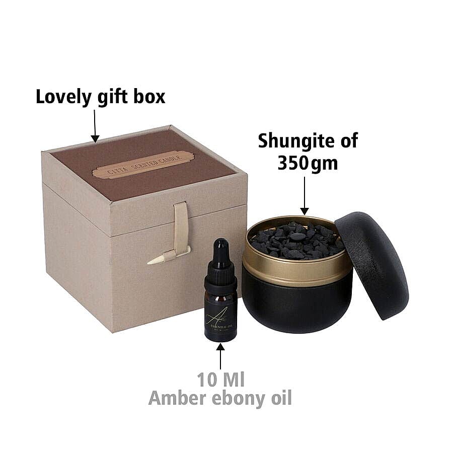 The 5th Season - Amber Ebony - Scented Shungite in Gift Box with
