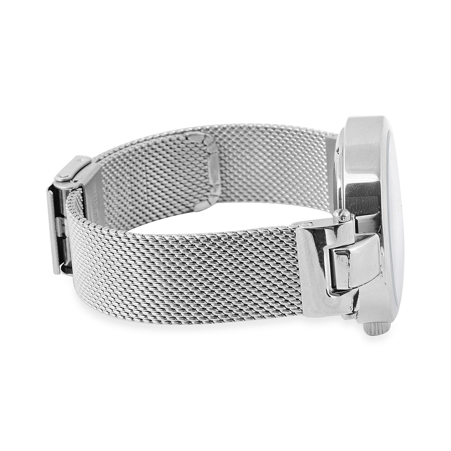 KYBOE Lago Elegance 12 Glowing Diamonds Studded LED Watch - Silver - 36mm dial