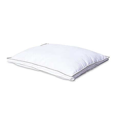 5 Star Deluxe Range - Down Alternative Pillow Cover with Silver Piping and Zipper Closure (Size 70x50 cm)