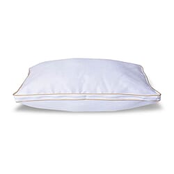 5 Star Deluxe Range-Down Alternative Pillow Cover with Gold Piping and Zipper Closure (Size 50x70cm)