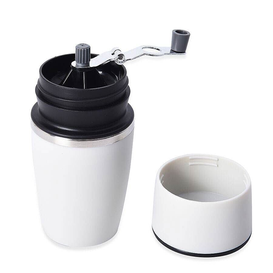 Portable Coffee Grinder (Size 8.6x18.6 cm) - White