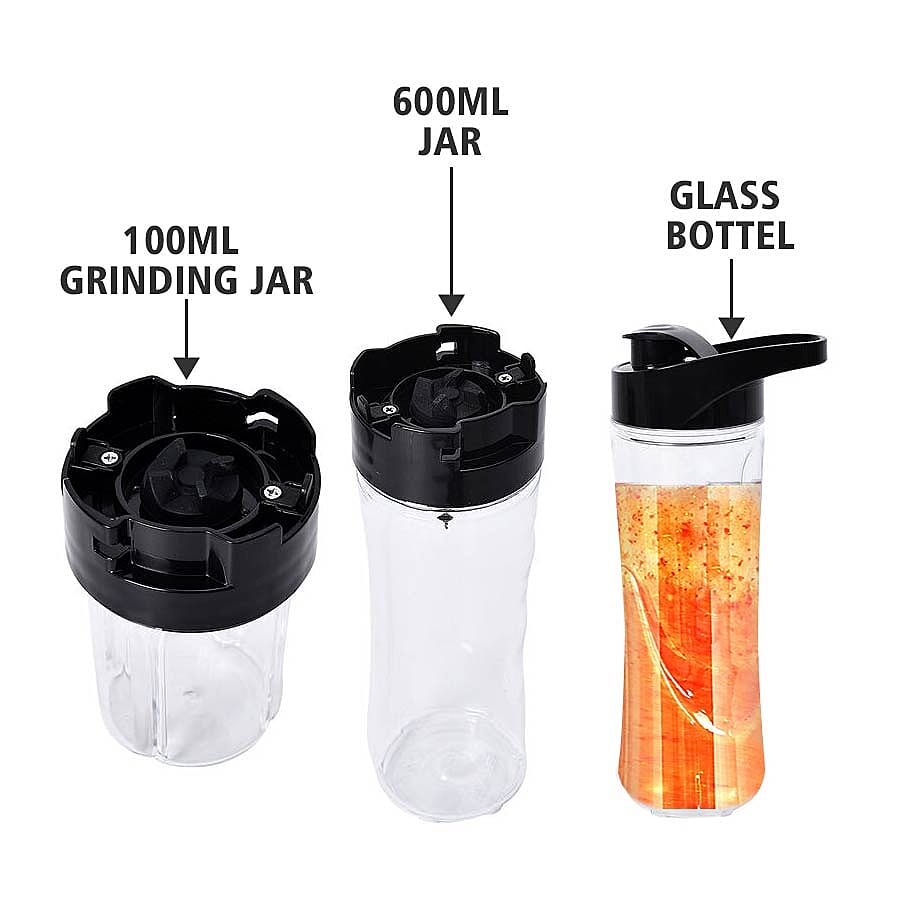 Easy Speedy Blender (600ml Jar, Cross Blade, 2L Glass Bowl and 100ml Grinding Jar)