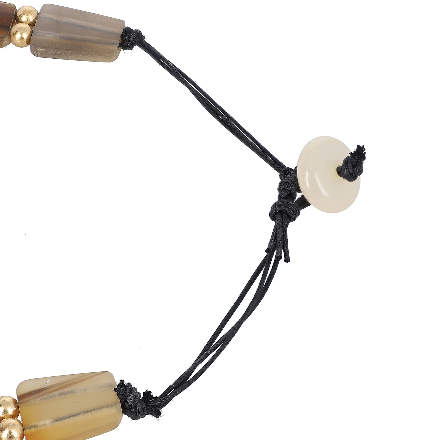 100% Genuine Natural Brown & Black Buffalo Horn Necklace (Size 20 )