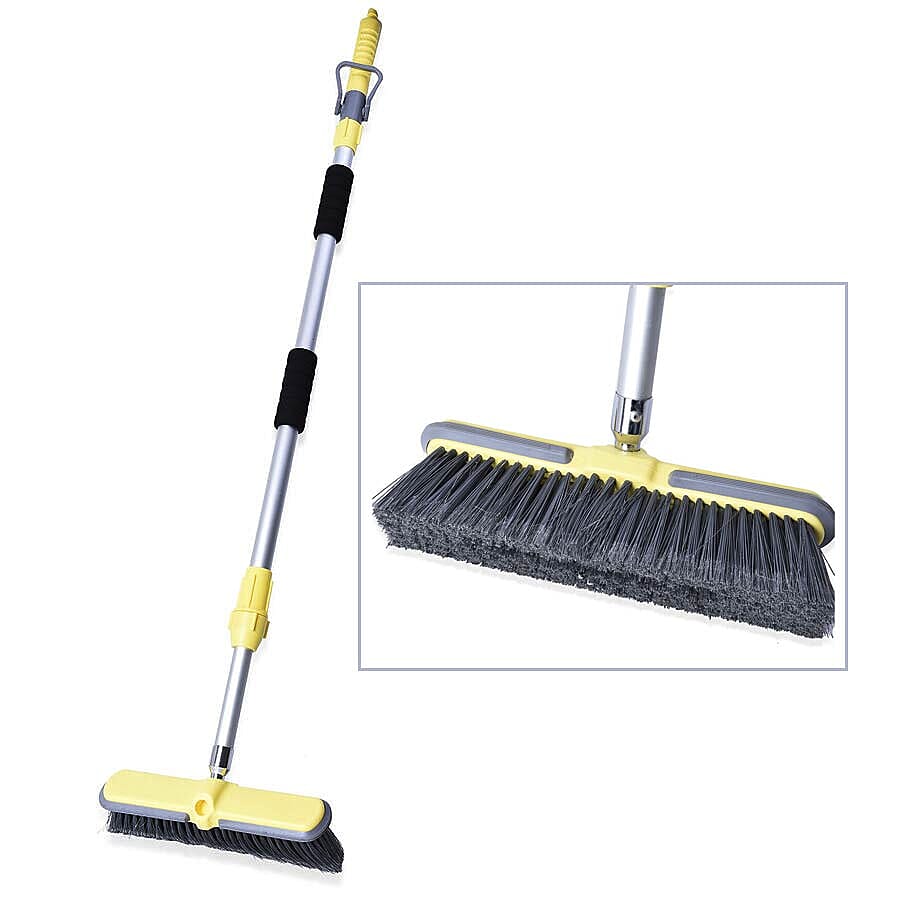 Water Broom Set (Includes Hard Wire Brush Head and Soft Wire Brush Head (L: 118-185 Cm)