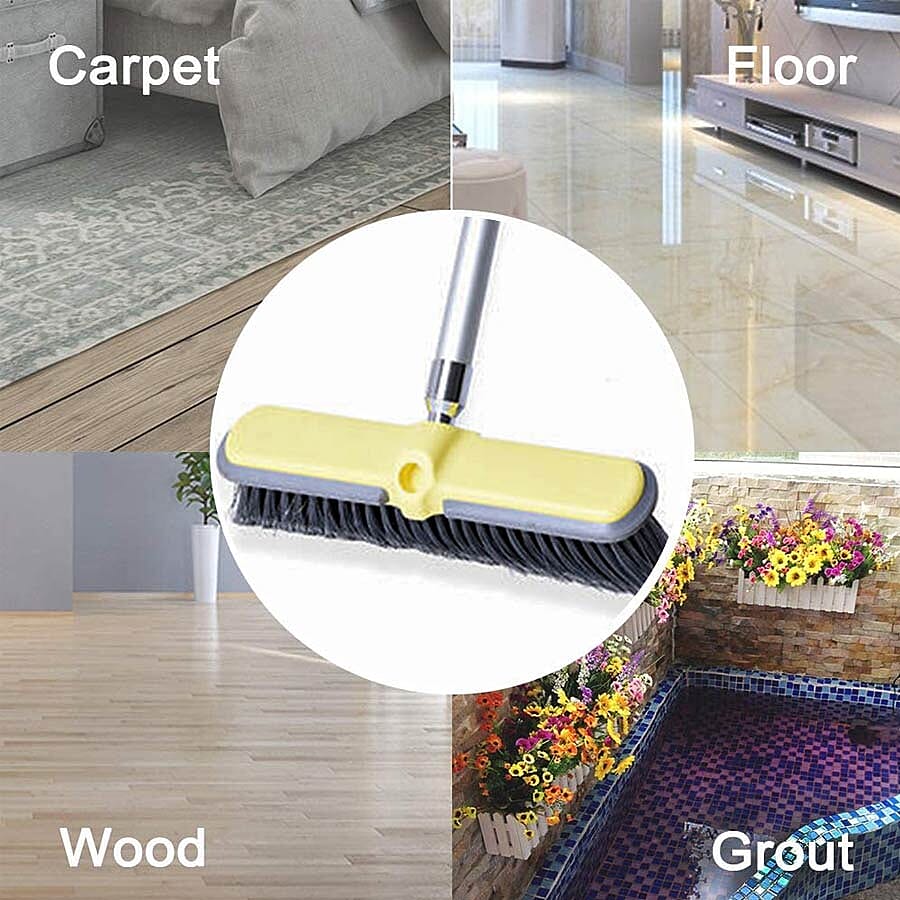 Water Broom Set (Includes Hard Wire Brush Head and Soft Wire Brush Head (L: 118-185 Cm)