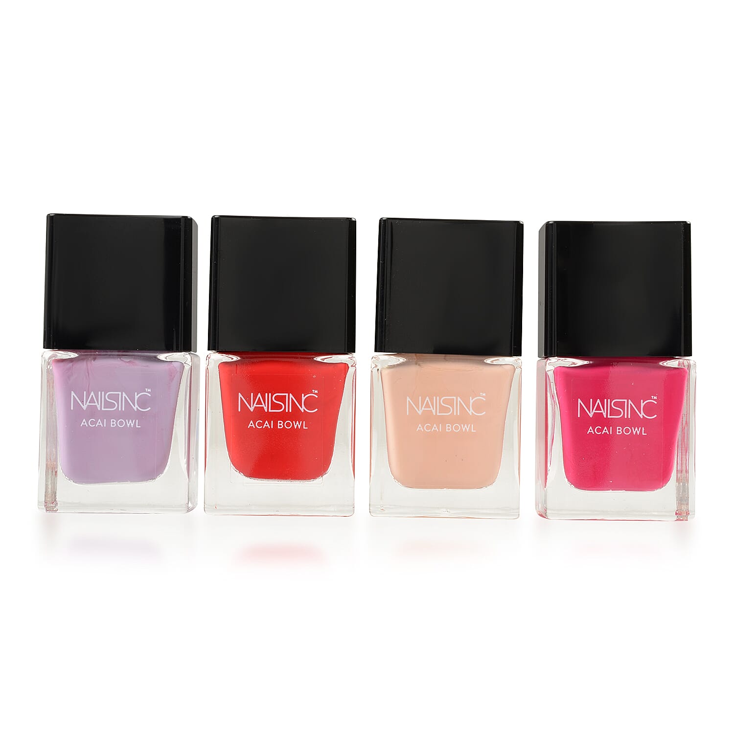 Nails Inc: Acai Bowl Set - 4 x 5ml polishes (Eaton Row, Oxford Terrace, St James Street and Hurlingham Gardens)