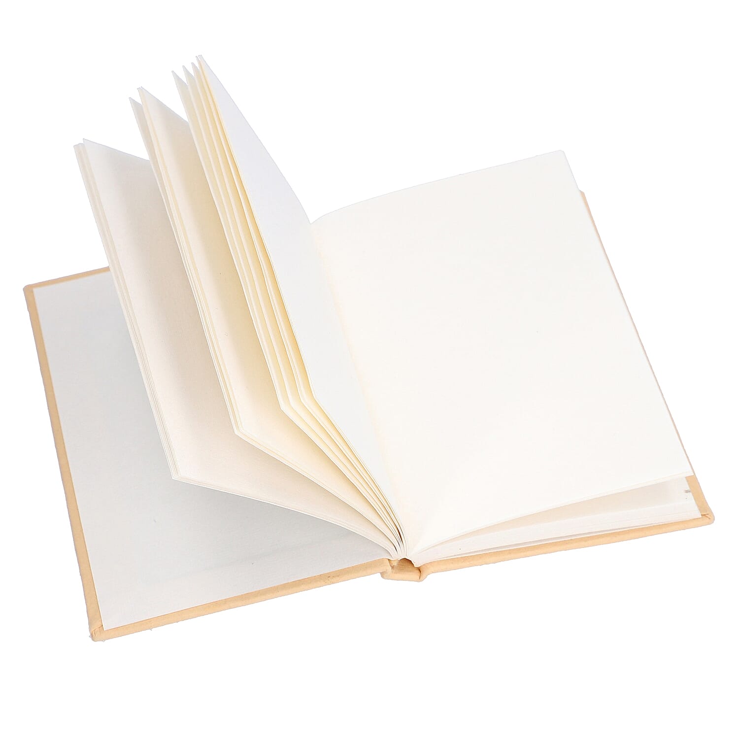 4 Piece Set - Two Elephant Design Handmade Paper Diary (100 Pages) and Two Beaded Pen - Ivory, Blue and Multi