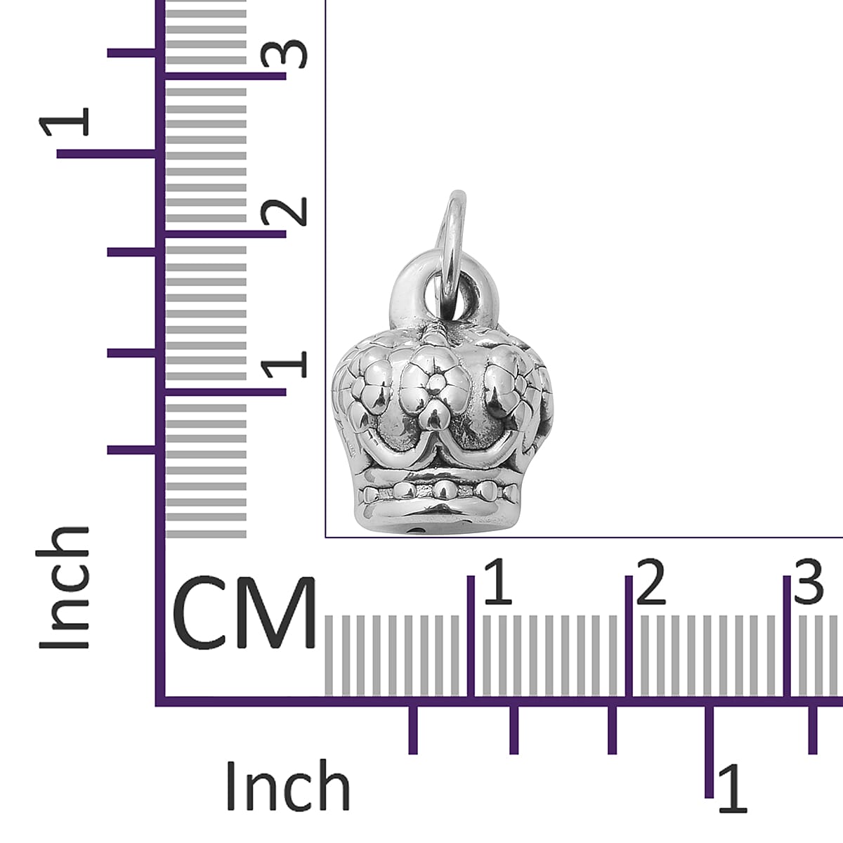 Sterling Silver Crown Charm