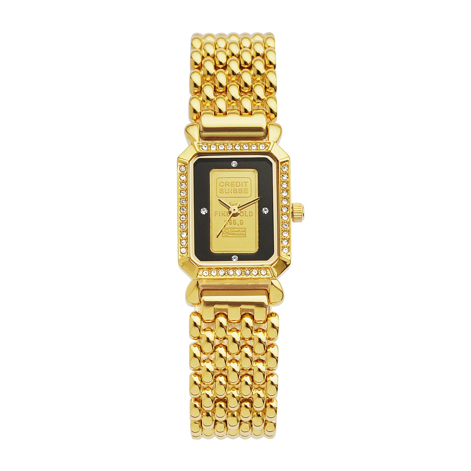 Close Out Deal Swiss Made Credit Suisse One Gram 999.99 Gold Ingot Ladies Watch 3547712 TJC