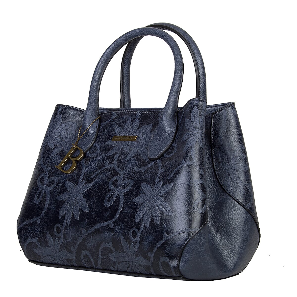 Bulaggi Collection- Rose Handbag (Size 27x23x12 Cm) - Dark Blue