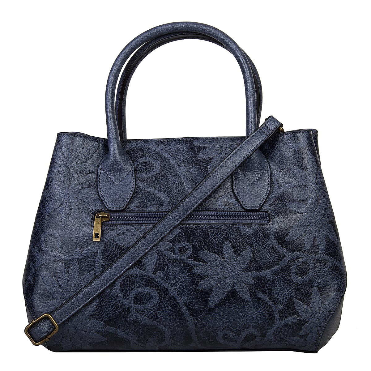 Bulaggi Collection- Rose Handbag (Size 27x23x12 Cm) - Dark Blue