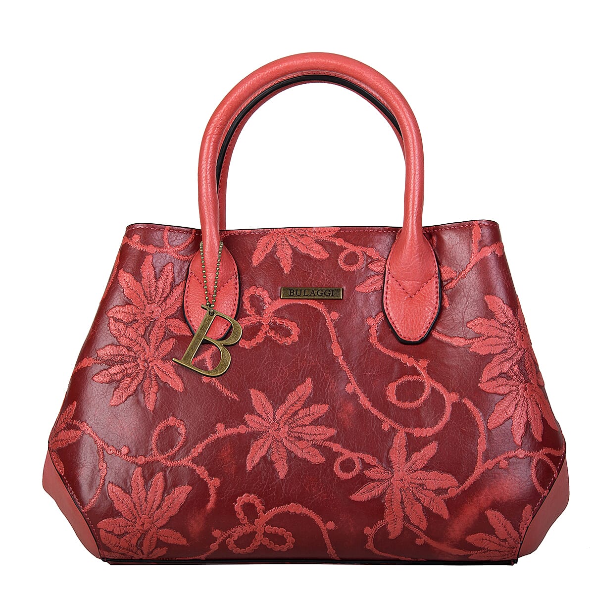 Bulaggi Collection- Rose Handbag (Size 27x23x12 Cm) - Red
