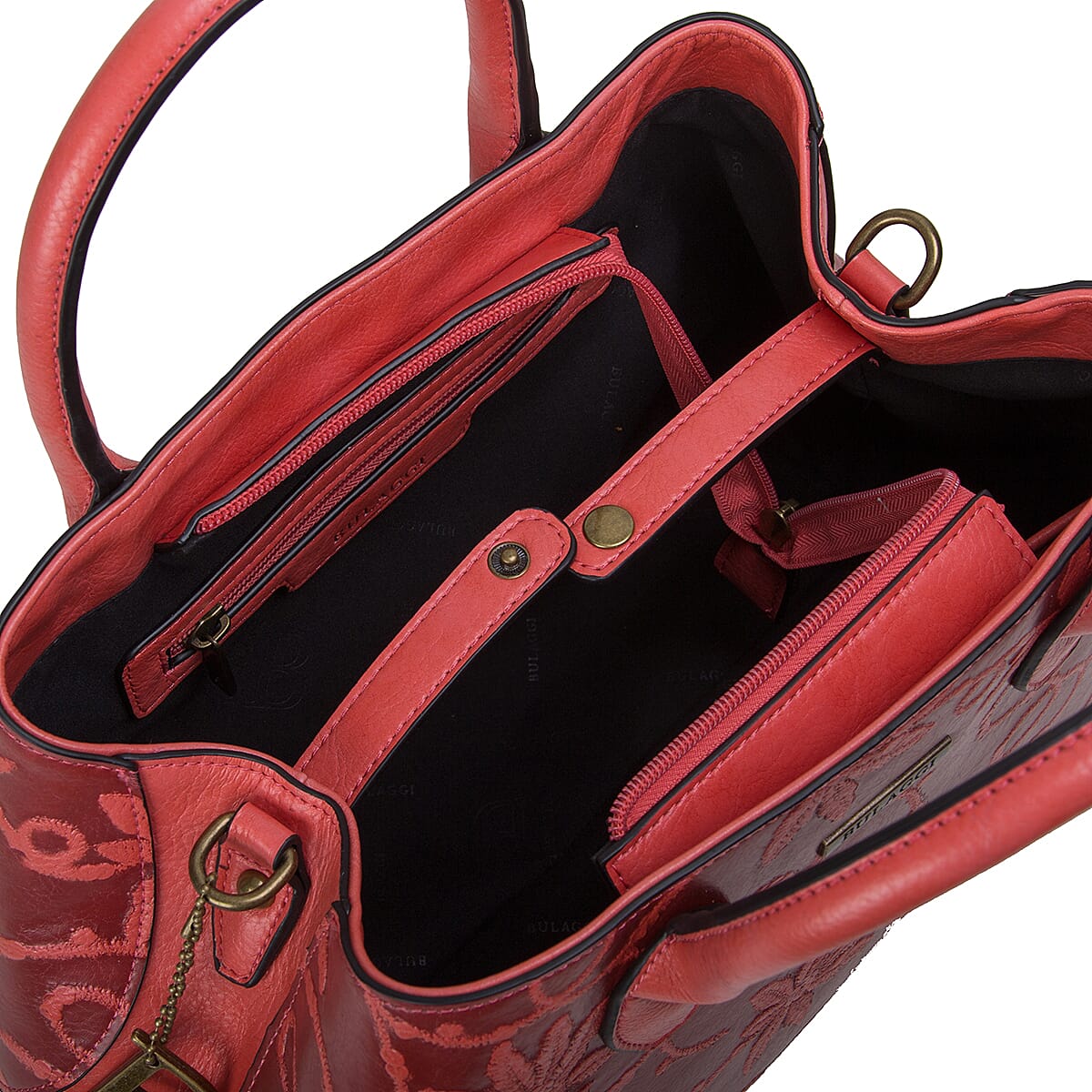 Bulaggi Collection- Rose Handbag (Size 27x23x12 Cm) - Red