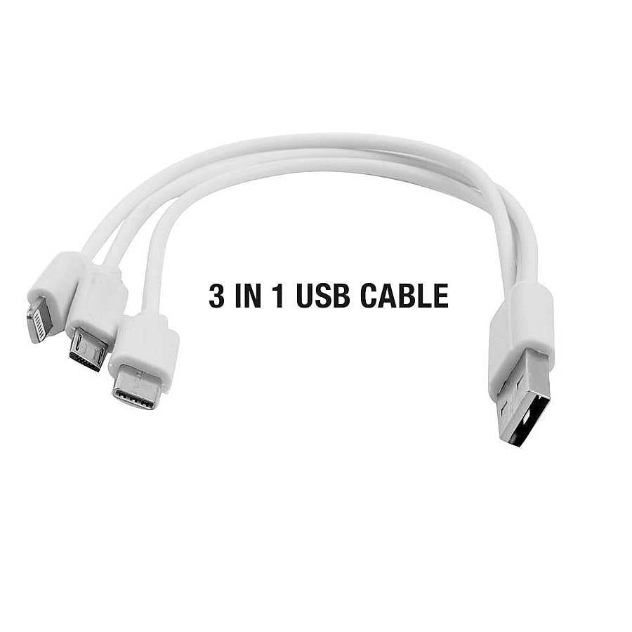 5600mAh Portable Power Bank with LED Torch - Black