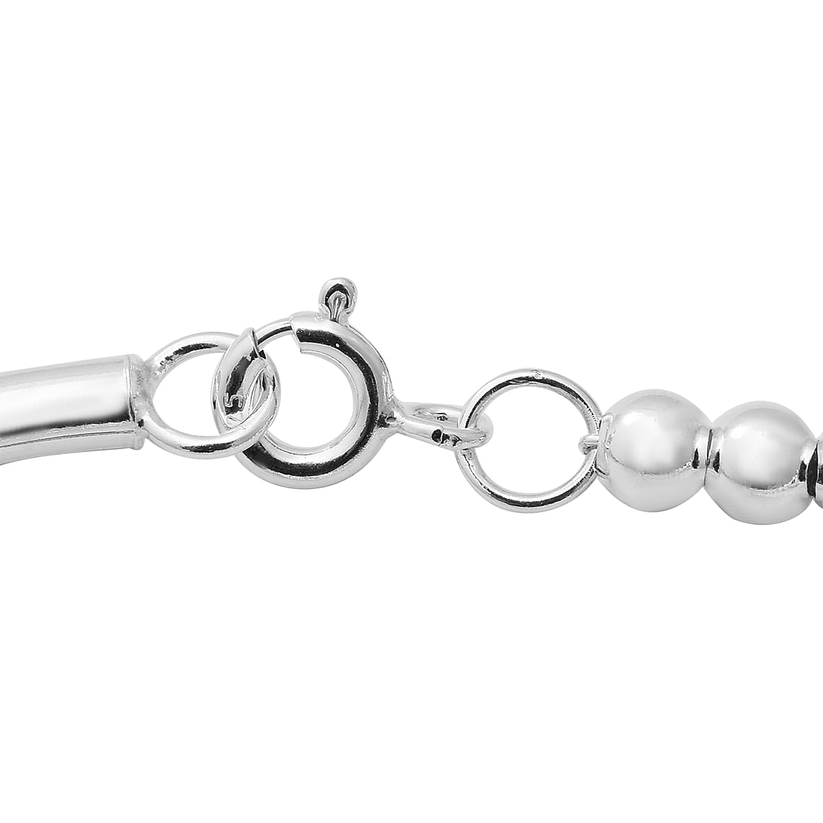 One Time Close Out Deal- Sterling Silver Bracelet (Size 7.5) with Elephant Charm, Silver wt 12.09 Gms