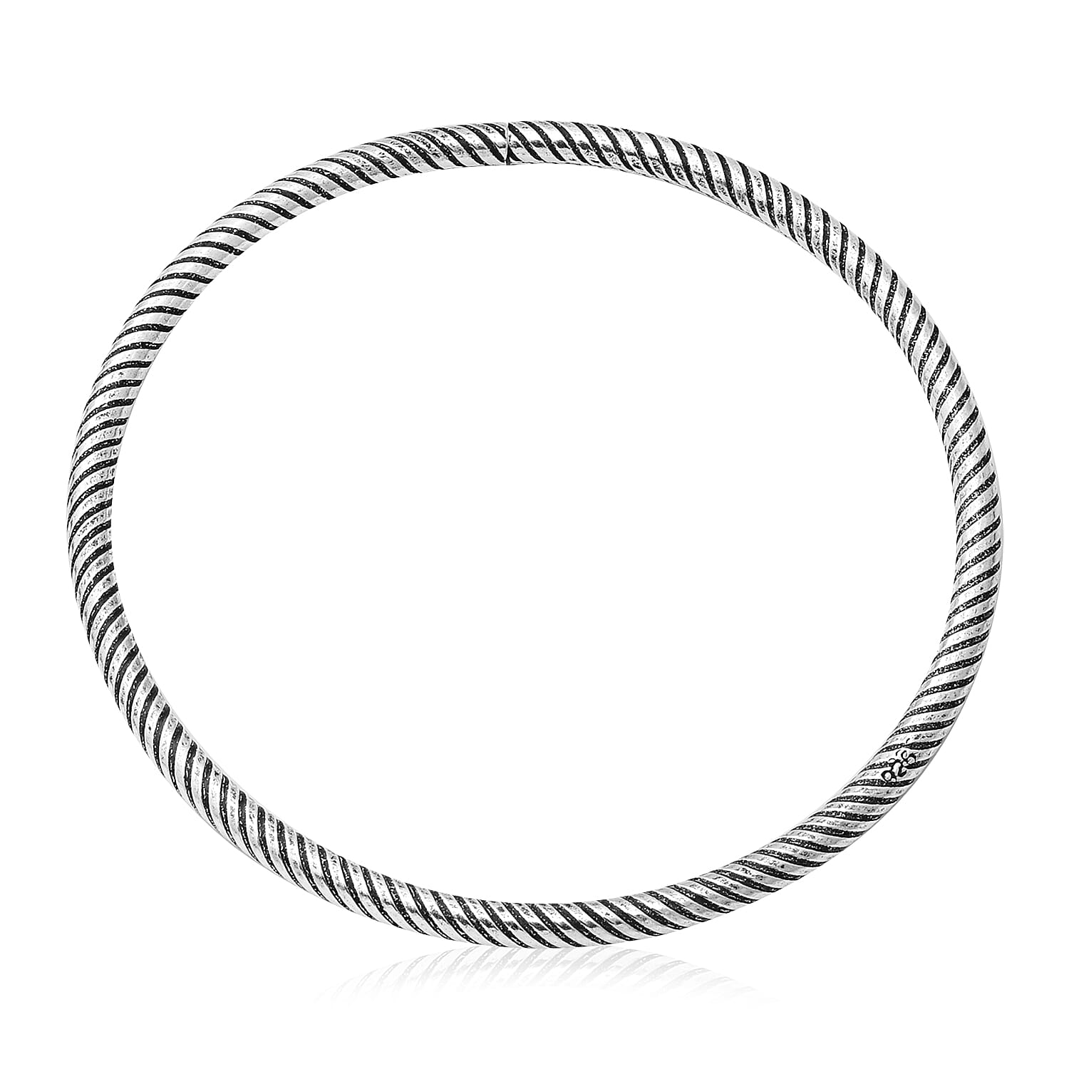 Sterling Silver Twisted Bracelet (Size 7), Silver wt 5.89 Gms